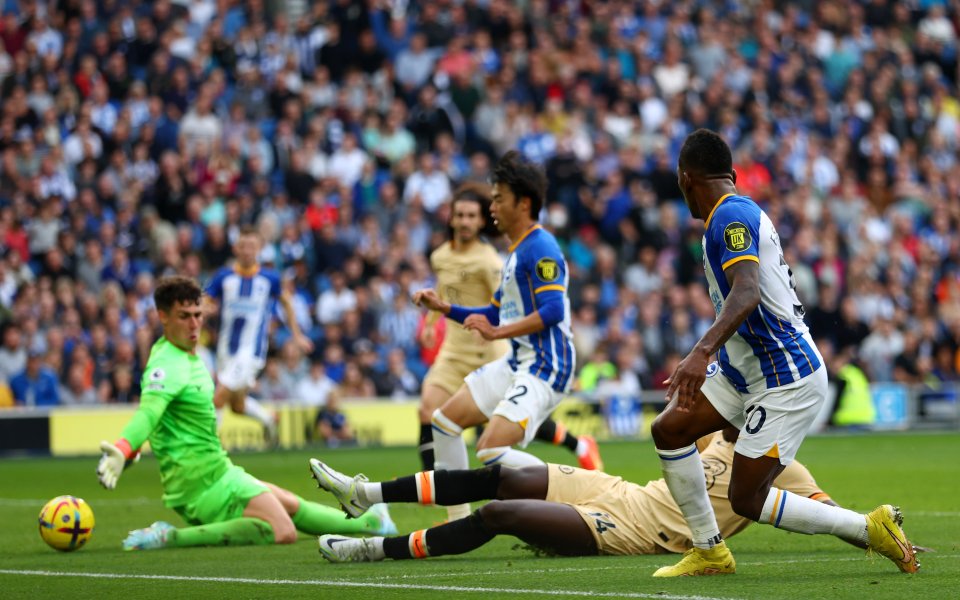 Отборите на Брайтън и Челси играят при резултат 3:1 в мач