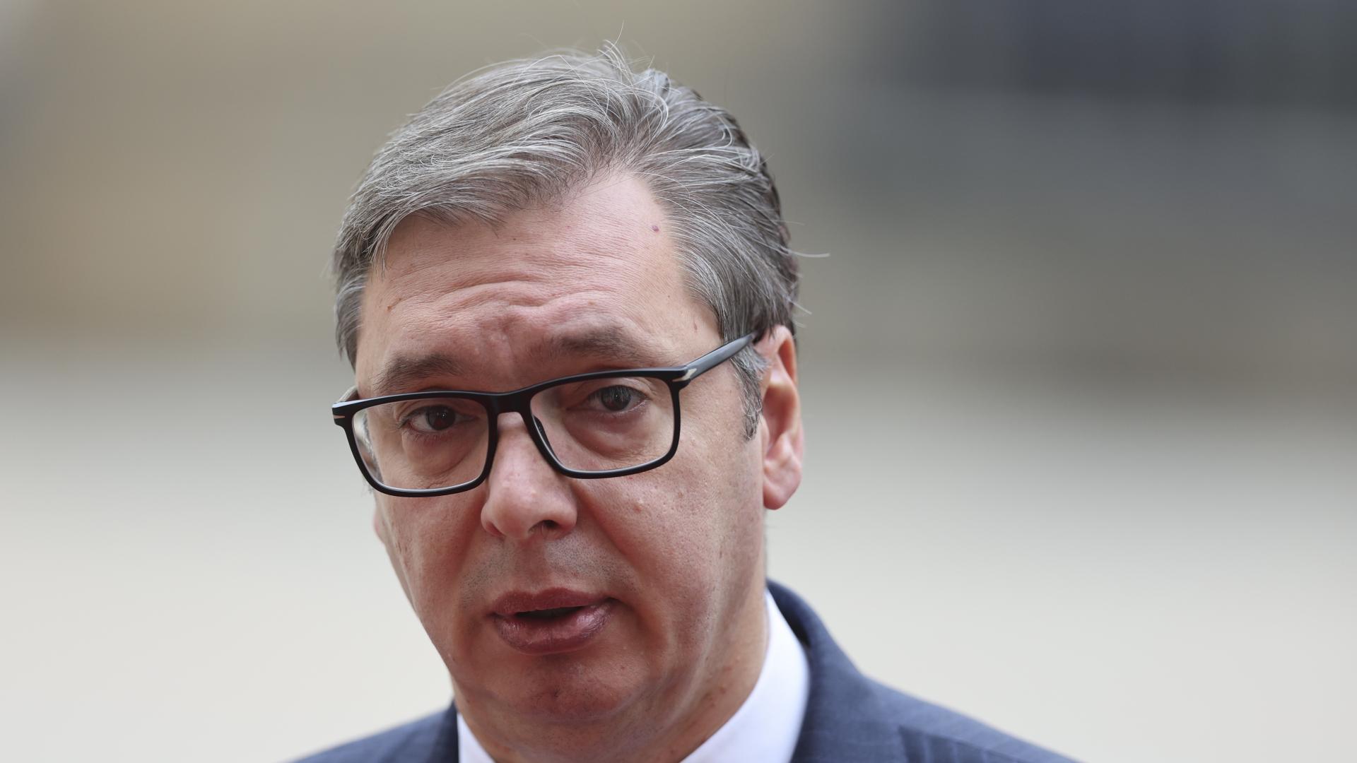 Сръбският президент Александър Вучич направи изявление пред обществеността късно снощи