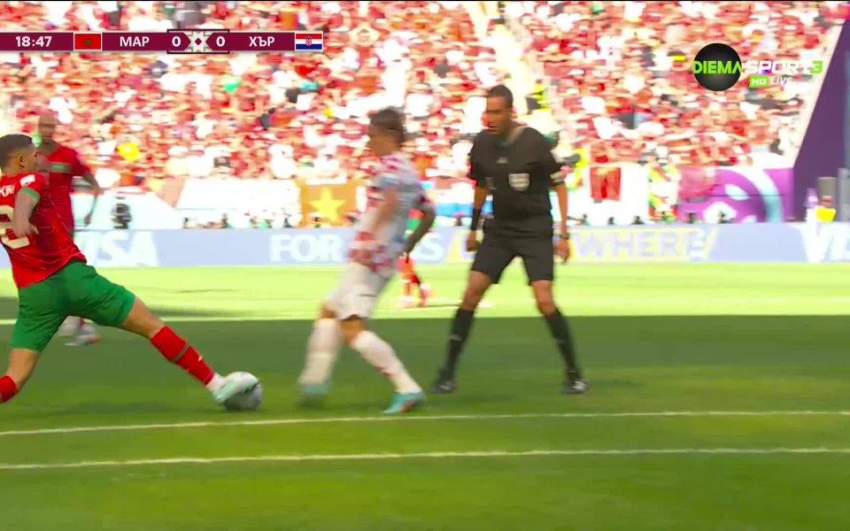 Мароко – Хърватия 0:0 /първо полувреме/