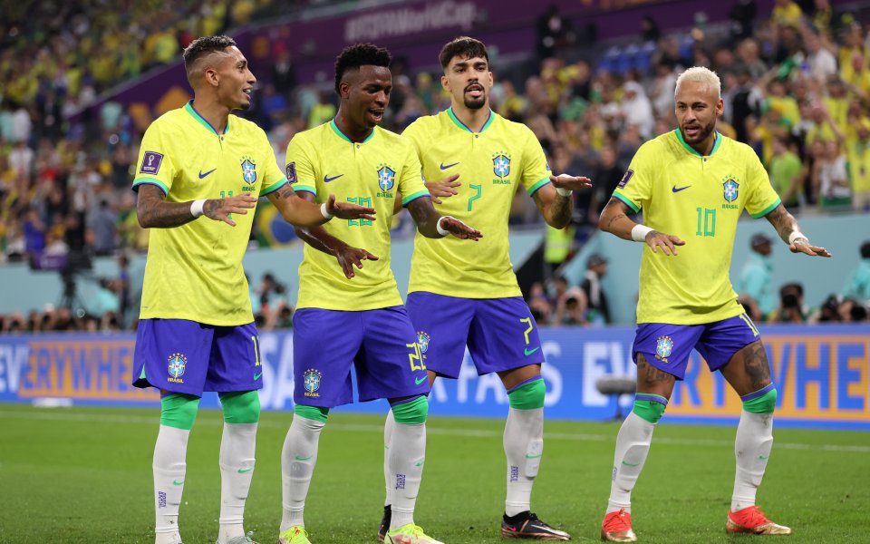 Отборите на Бразилия и Южна Корея играят при резултат 1:0