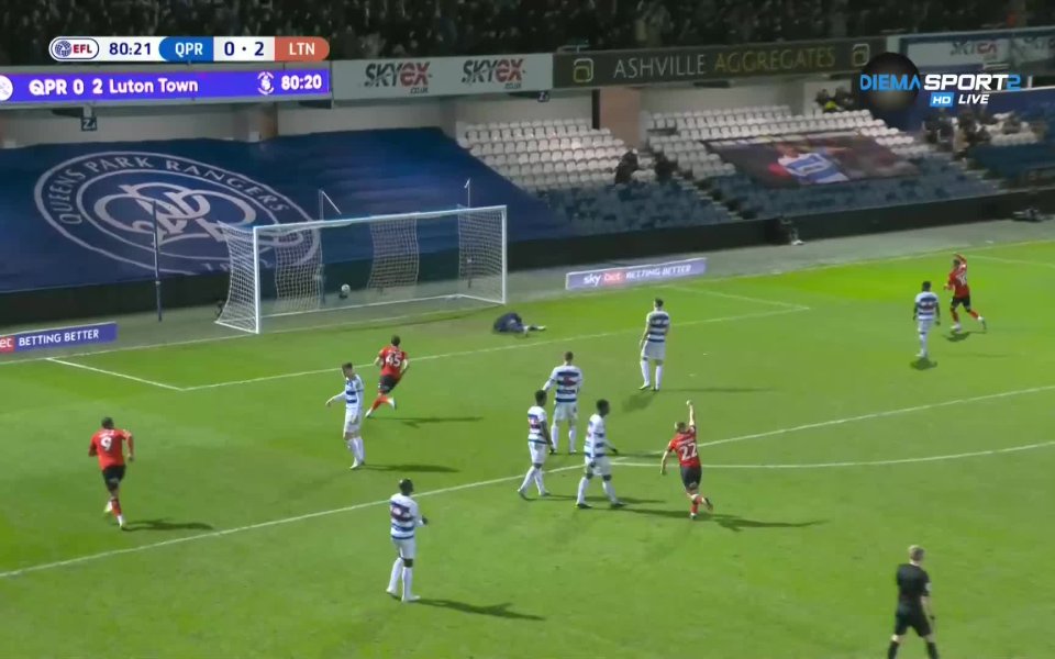Лутън спечели визитата си на Куинс Парк Рейнджърс с 3:0. 