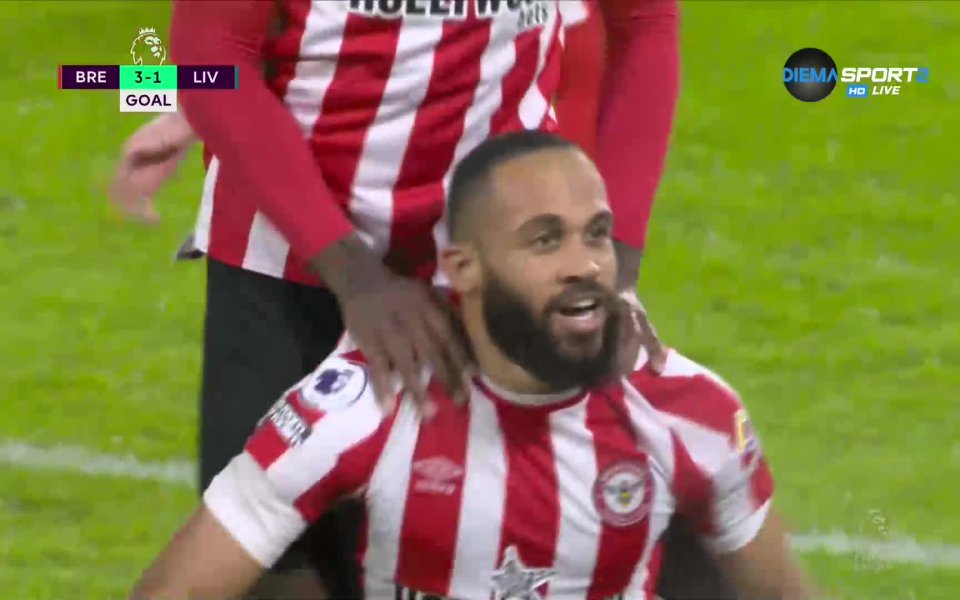 В 84-ата минута Брентфорд реши всичко в мача с трети гол.