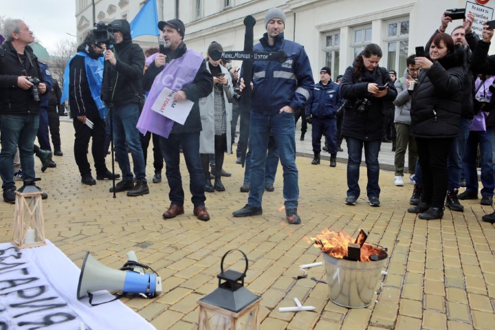 КНСБ и КТ "Подкрепа" на протест в защита на енергийната сигурност