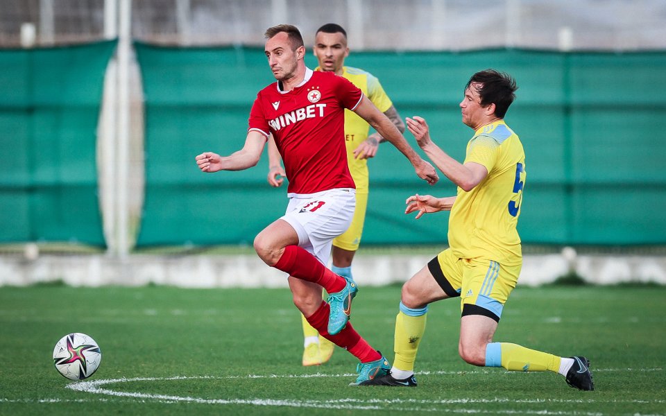 ЦСКА и Астана играят при 0:0 в контролна среща, която