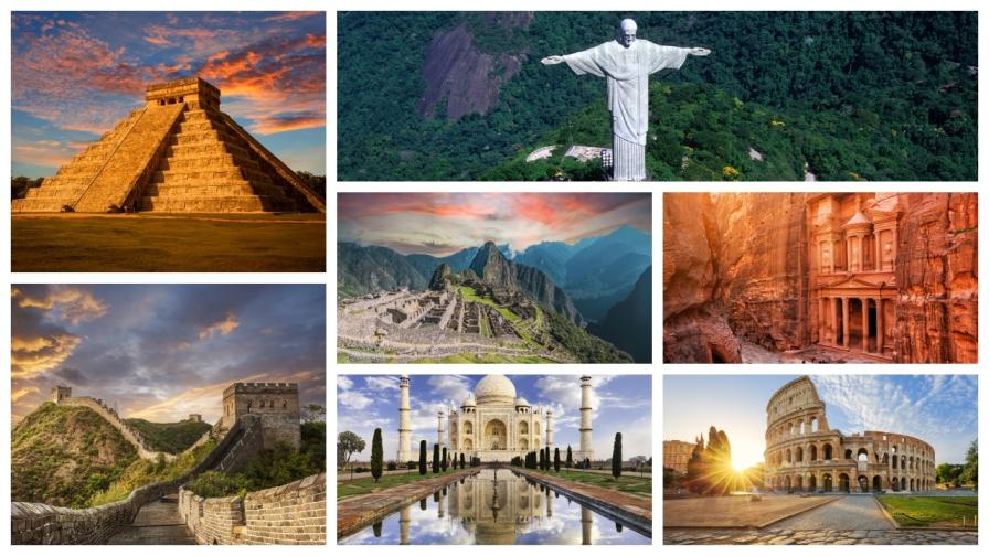 Петра, Тадж Махал и Колизеумът: Вижте новите 7 чудеса на света