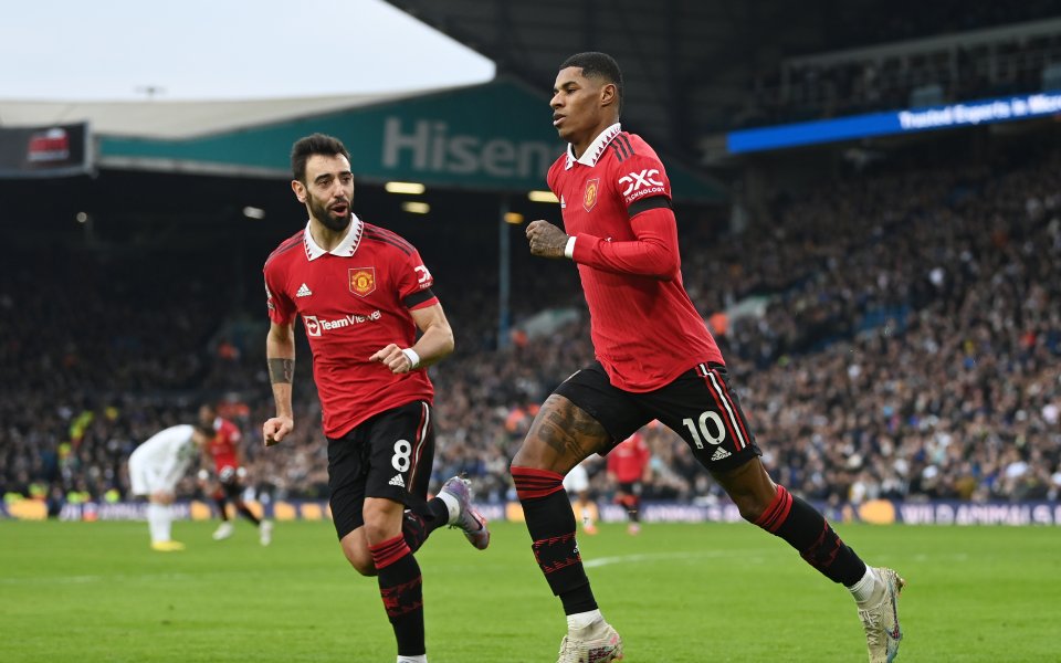 Манчестър Юнайтед победи Лийдс с 2:0 в мач от 23-я кръг