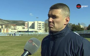 Един от опитните футболисти в Крумовград Джунейт Яшар застана пред