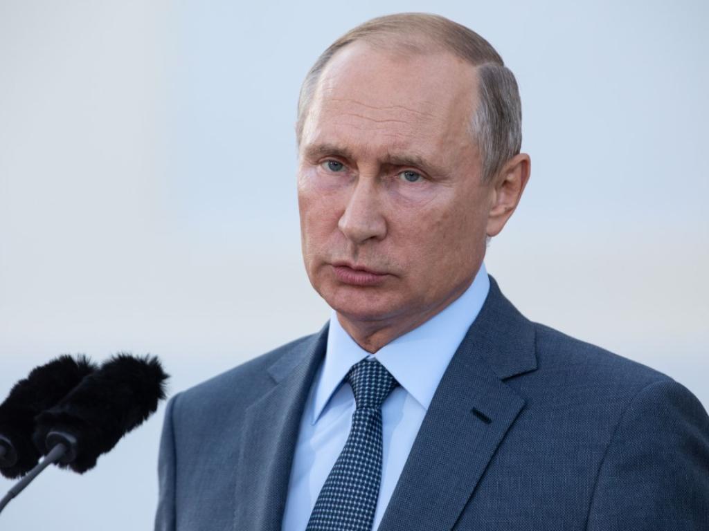 Руският президент Владимир Путин за кратко загуби ума и дума