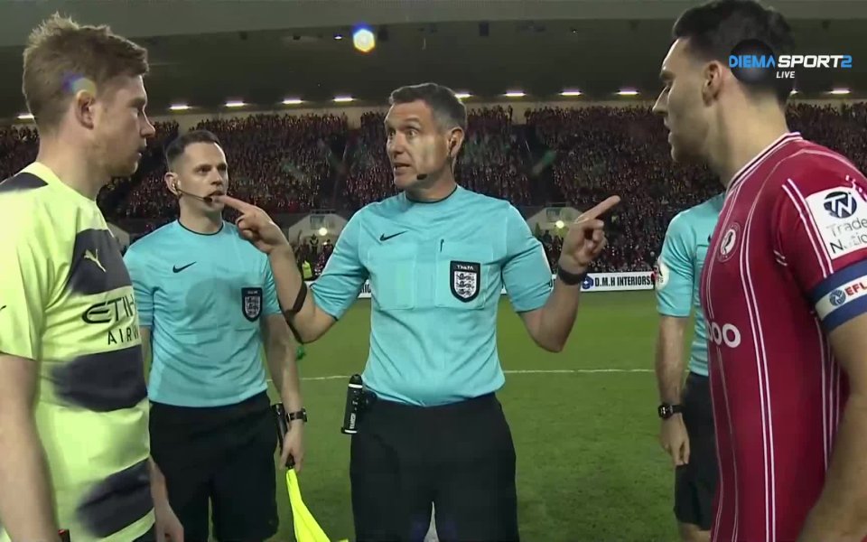 Вижте съставите на Бристъл Сити и Манчестър Сити за двубоя