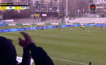 Черно море изравнява резултата чрез Сула Панайотов бе изведен отдясно