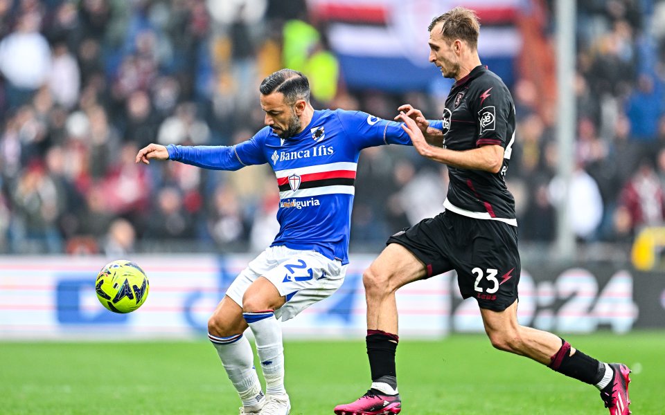 Отборите на Сампдория и Салернитана завършиха 0:0 в среща от