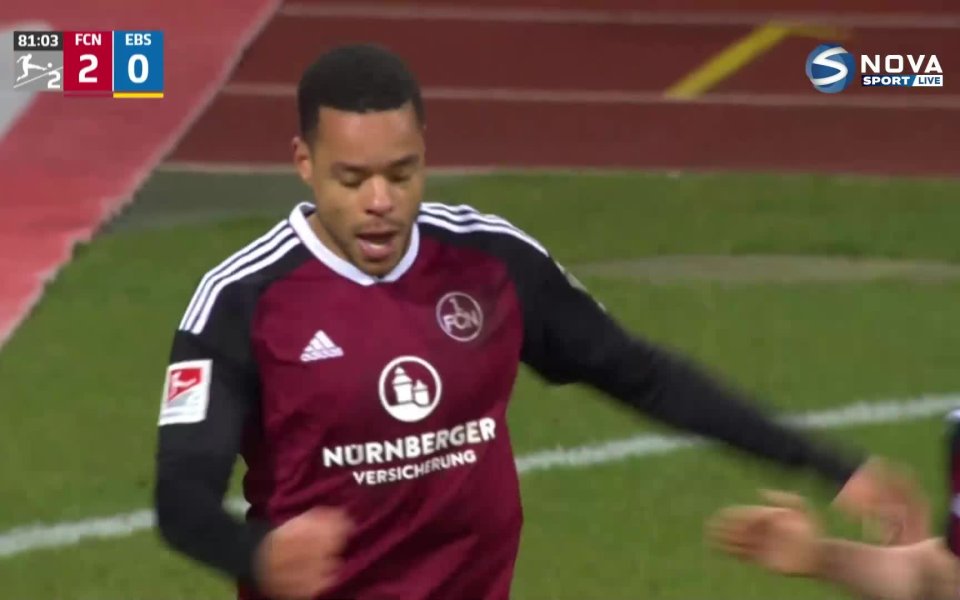 Нюрнберг победи Айнтрахт Брауншвайг с 2:0 в мач от Втора