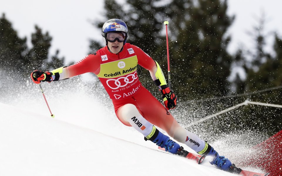 Марко Одермат даде най-добро време в първия манш на гигантския