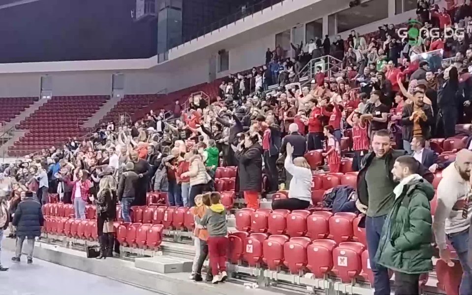 Привържениците на БК ЦСКА бяха в еуфория след феноменалния успех
