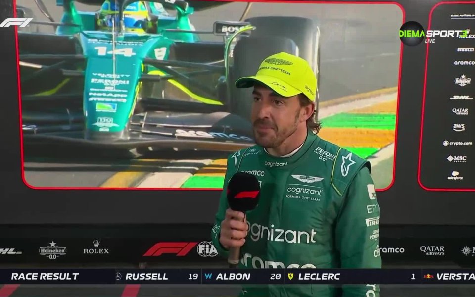 Пилотът на Астън Мартин – Фернандо Алонсо, сподели мнението си