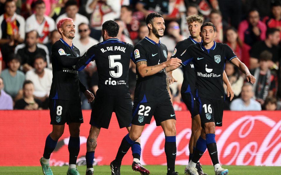 Атлетико Мадрид надви с 2:1 като гост Райо Валекано и