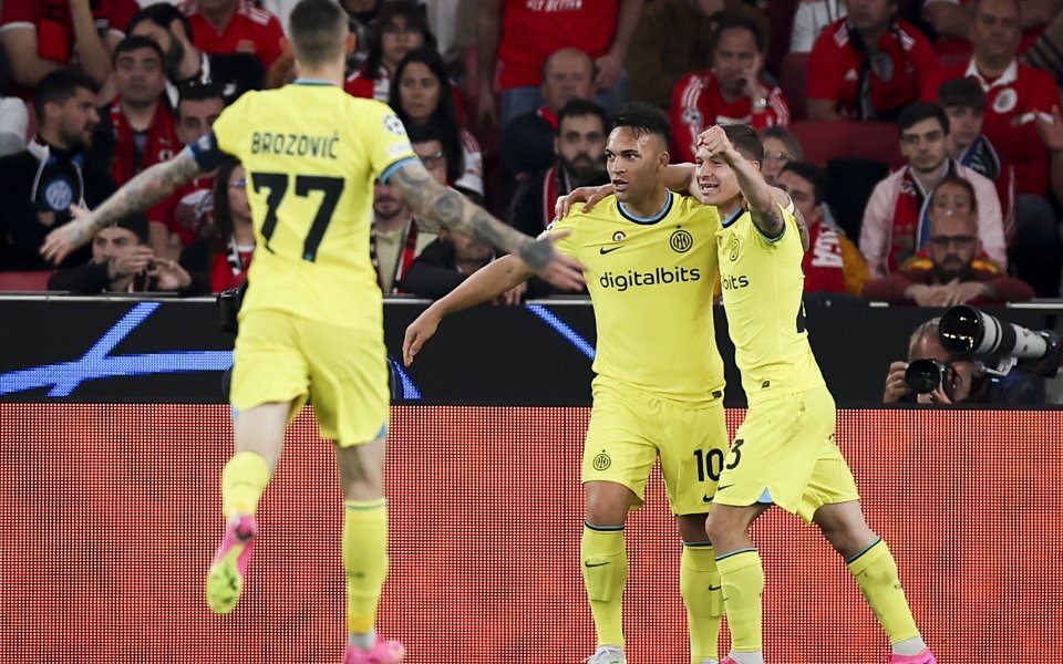 Интер взе комфортен аванс след първия дуел с Бенфика -