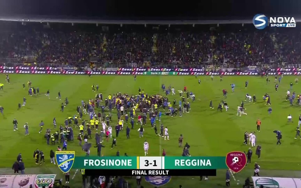 Фрозиноне победи Реджина с 3:1 в мач от 35-я кръг
