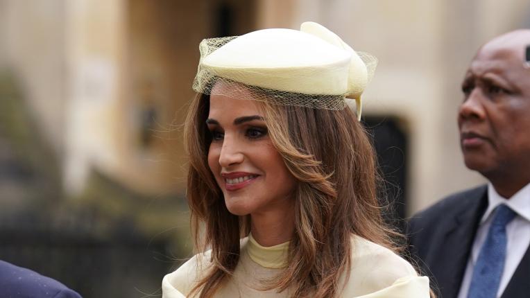 Йорданската кралица Рания на коронацията на Чарлз