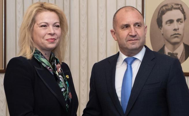 Президентът Румен Радев на среща с председателя на парламента на Черна гора Даниела Джурович, която е на посещение у нас.