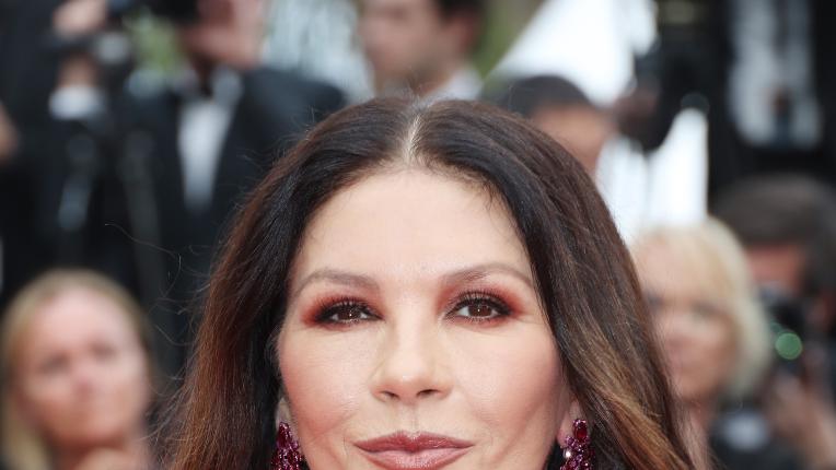  Катрин Зита Джоунс, Майкъл Дъглас и щерка им Карис в Кан 