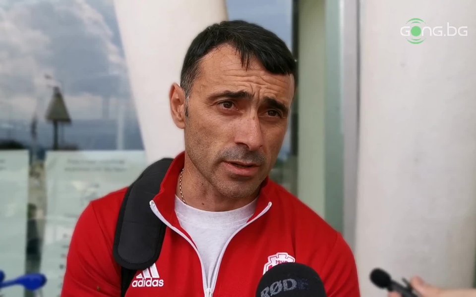 Наставникът на ЦСКА 1948 – Тодор Янчев, говори пред медиите