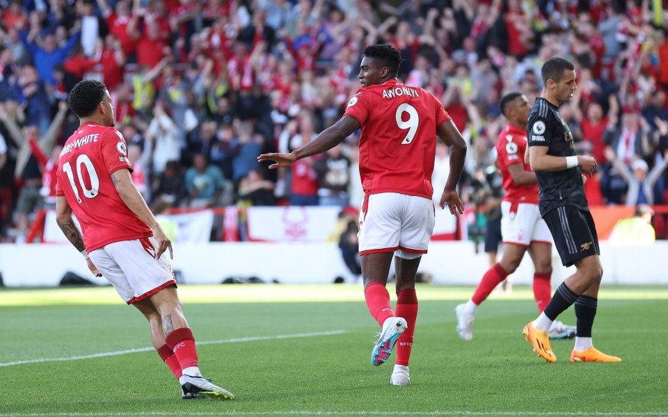 Нотингам Форест победи Арсенал с 1:0 в мач от 37-ия кръг на