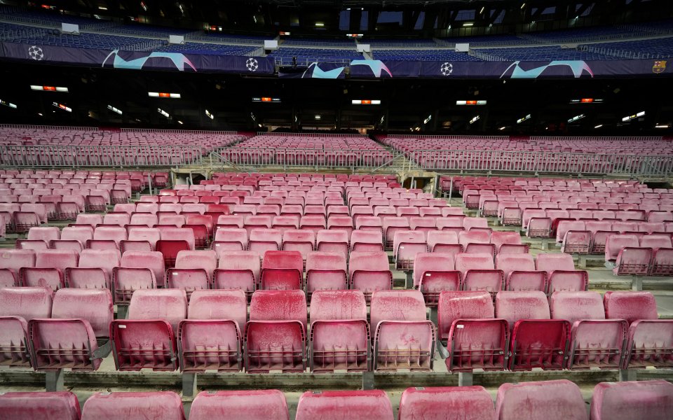 Привърженици на Барселона бяха заснети след последния домакински мач на