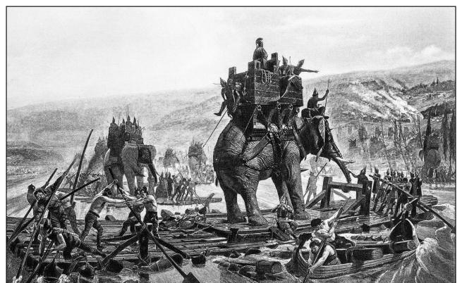 Как Ханибал прекоси Алпите със слонове