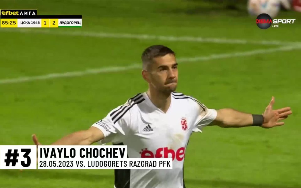 Звездата на ЦСКА 1948 – Ивайло Чочев, стана голмайстор на