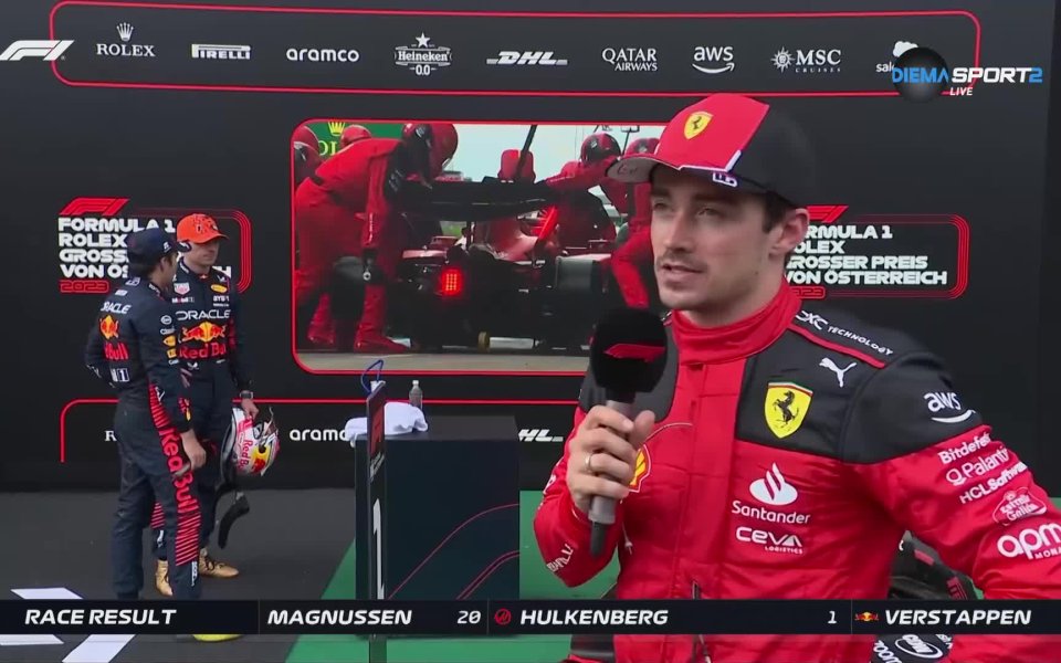 Пилотът на Ферари - Шарл Льоклер, изрази мнението си след