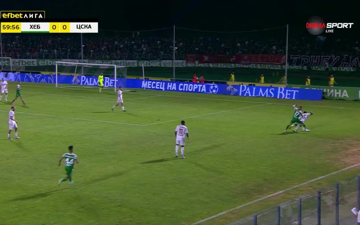 Представянето на Николас Пенев в дебюта му за Хебър