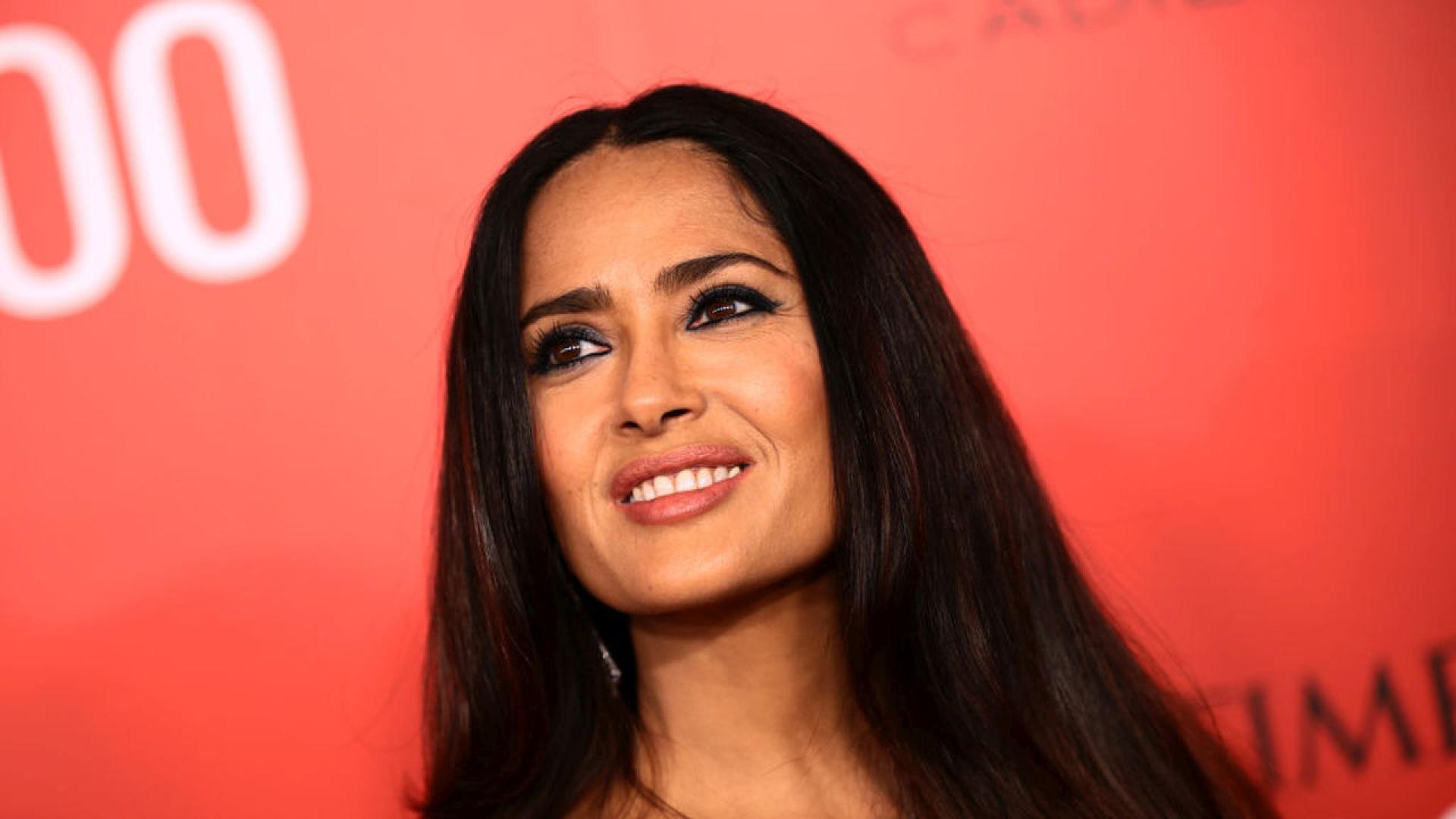 Салма Хайек се забавляваше на английския музикален фестивал в Гластънбъри  