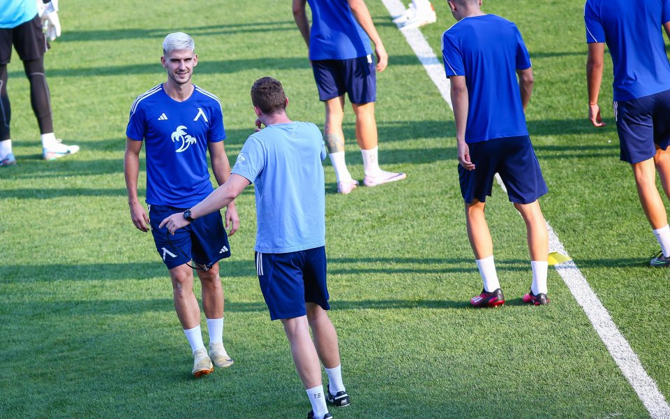 Тренировка на Левски преди първия мач с Айнтрахт Франкфурт в Лигата на конференциите, 23.08.2023 г. - LAP.bg