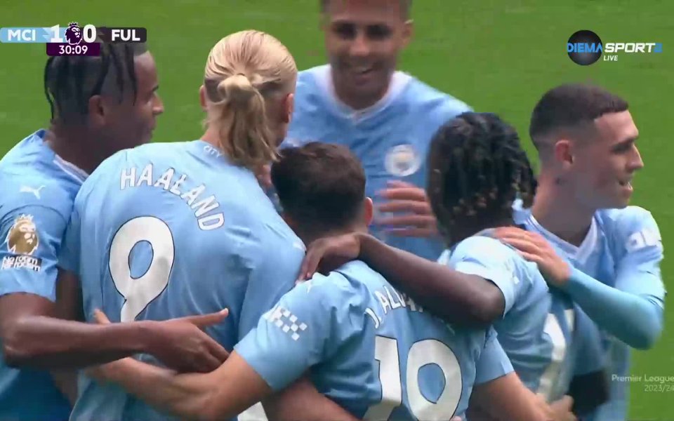 В 31-та минута падна първият гол. Ковачич изведе Халанд с