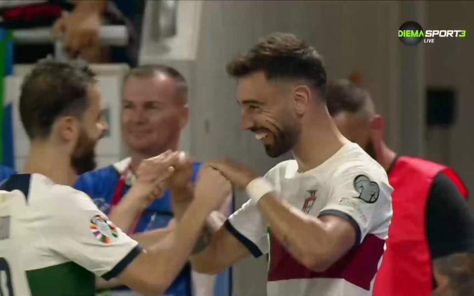 Бруно Фернандеш откри резултата в полза на Португалия срещу Словакия