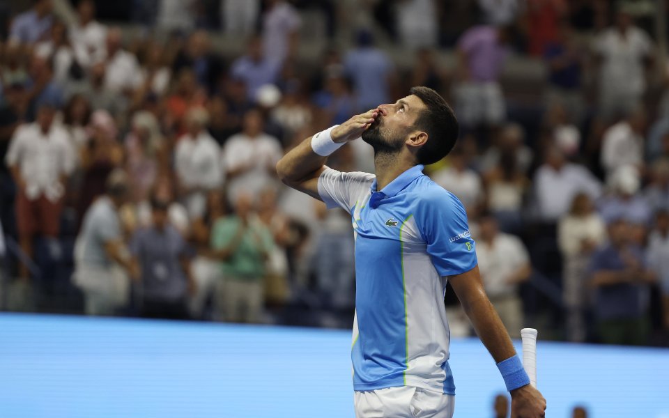Бен Шелтън - Новак Джокович 0:3 сета / US Open, 1/2-финал, 08.09.2023 г. - втора от Getty