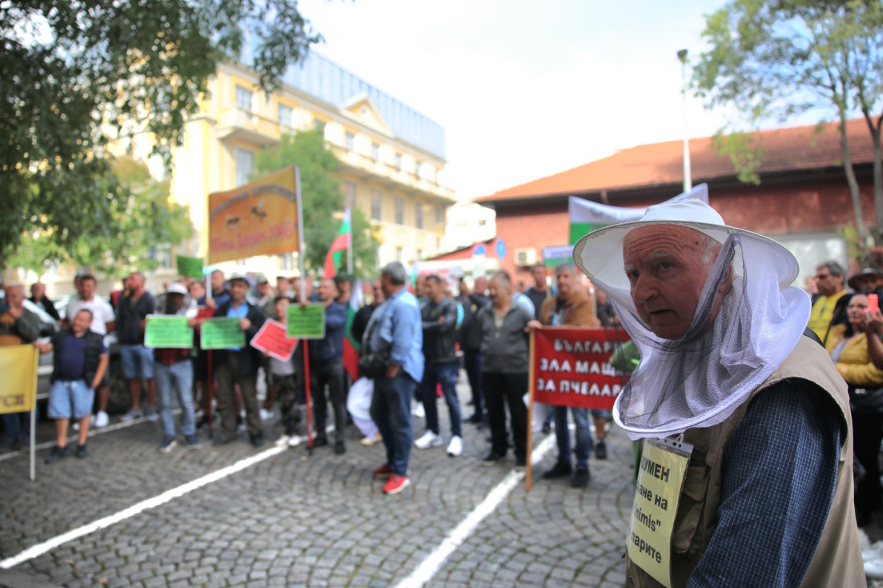 <p>Десетки хора от цялата страна се събраха на протест пред Министерството на земеделието с искане за спиране на вноса на мед от Украйна и трети страни. Пчеларите искат оставка за всички, позволили вноса на мед в България.</p>