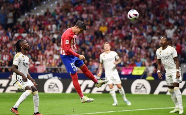 Нападателят на Атлетико Мадрид Алваро Мората вкара два гола
