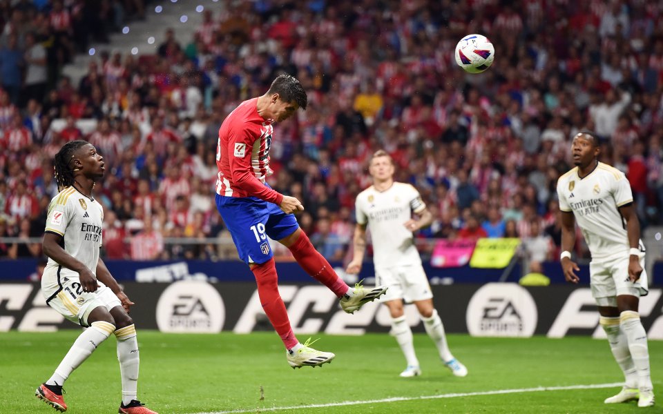 Нападателят на Атлетико Мадрид - Алваро Мората, вкара два гола