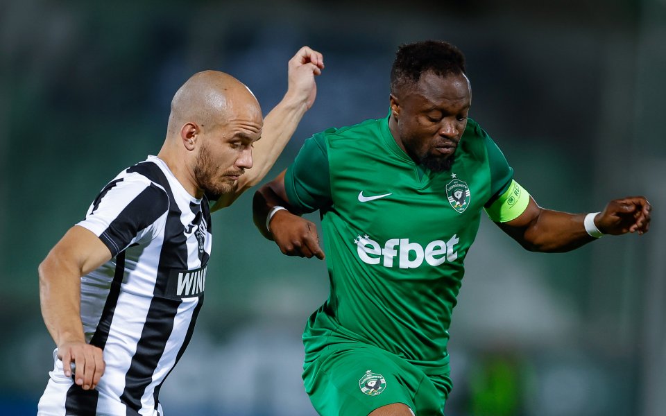 Капитанът на Лудогорец - Бърнард Текпетей, направи силен мач срещу