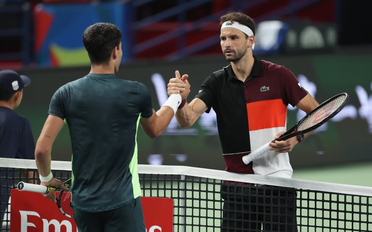 Григор тренира с Алкарас на US Open, Джокович и Дел Потро също на корта (видео)