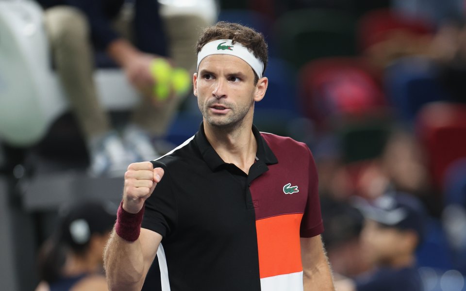 Най-добрият български тенисист - Григор Димитров, играе при резултат 0:0