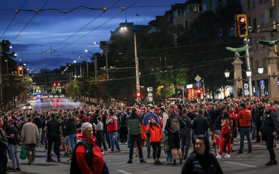 Протест на феновете на ЦСКА