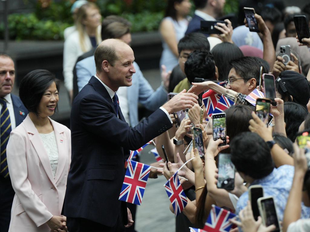 Принц Уилям пристигна в Сингапур за церемонията за обявяването на