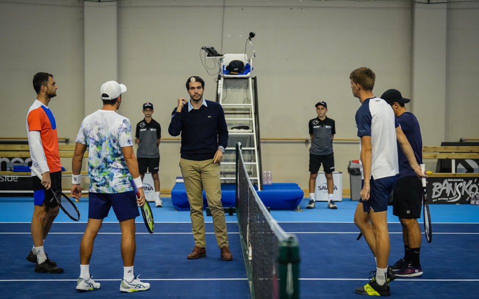 Националите на България за Купа Дейвис Янаки Милев и Пьотр