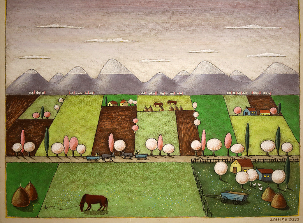 <p>Петдесетата самостоятелна изложба на художника наивист - Владимир Шунев</p>