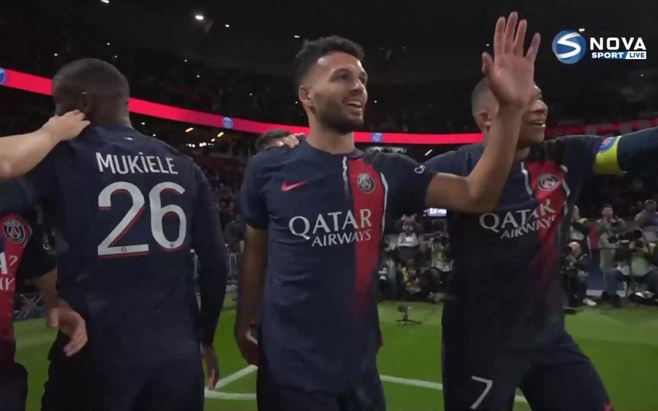 Пари Сен Жермен поведе на Монако с гол на Гонсало