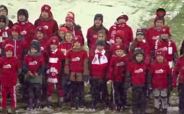 Малките фенове на ЦСКА от Армейско училище подкрепиха любимия си