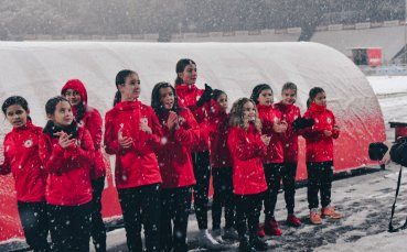 Най новият отбор на ЦСКА от момичета беше представен вчера пред